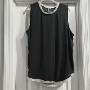 Who What Wear Women's Black Sleeveless Blouse Size XXL